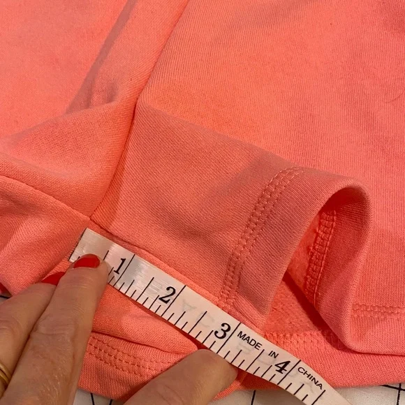 Reebok Vibrant Peach Athletic Shorts side pockets drawstring - Picture 7 of 12